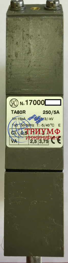 Трансформатор тока TA80R 250/5A